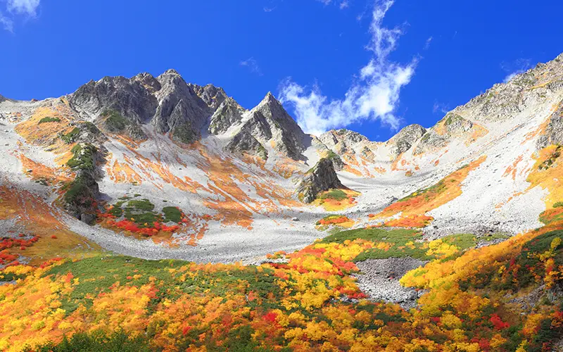 涸沢カールの紅葉 — 上高地から足を延ばした先の秋景