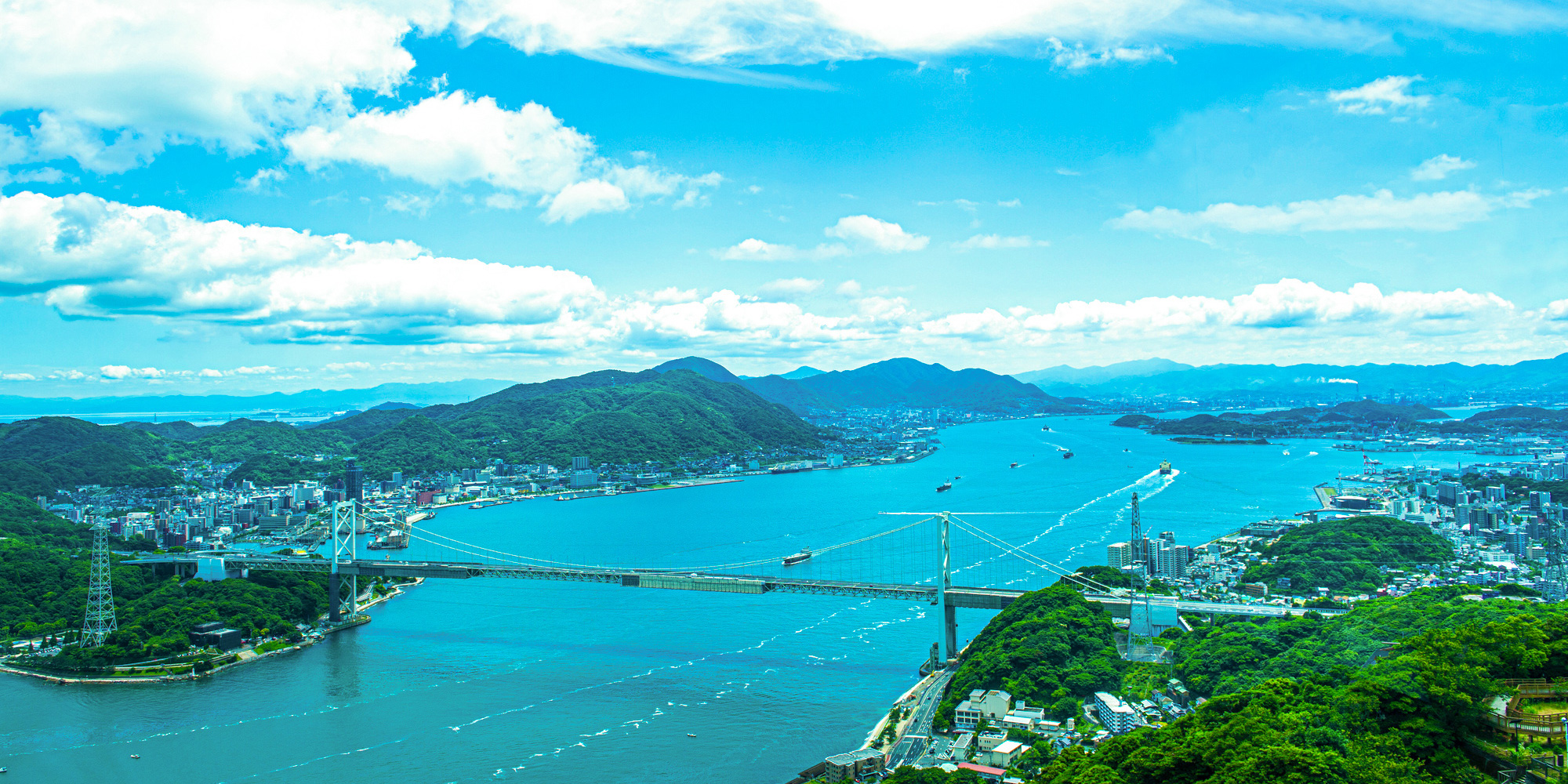 海峡ビューしものせき — 下関・火の山麓 · 本州最西端の高台に立ち全室から関門海峡を望む宿