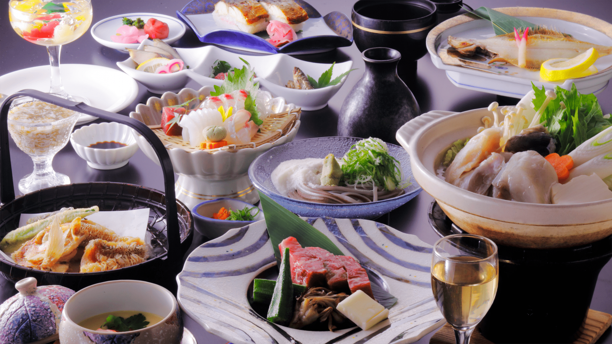 夕雅と旬彩の宿 せくみ屋 — 小浜 · 御食国若狭の海の幸を集めた旬彩の膳
