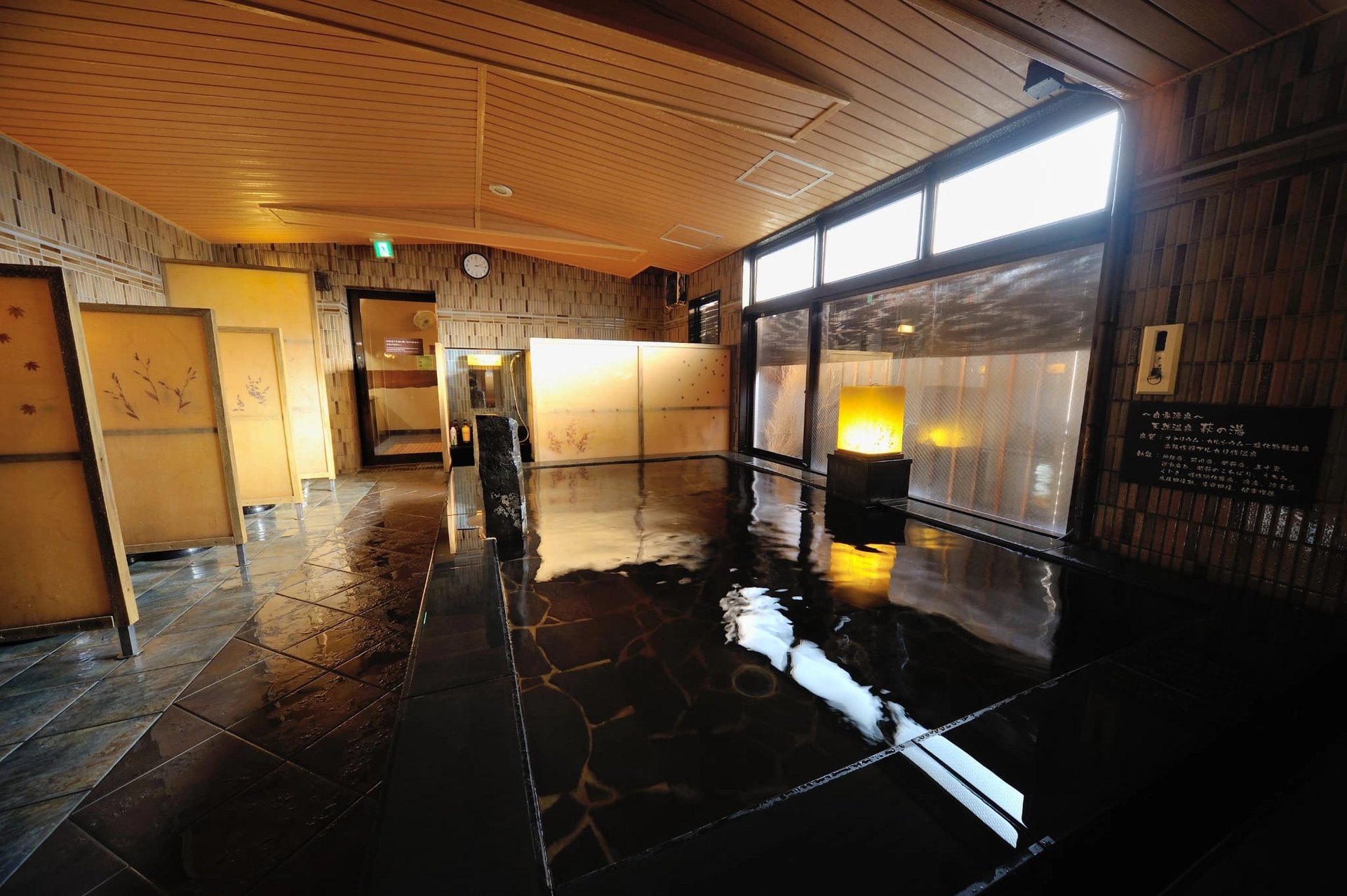 天然温泉 萩の湯 ドーミーイン仙台駅前 — 仙台市青葉区本町 · 9階の自家源泉大浴場「萩の湯」内湯